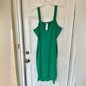 Plus size Green Sleeveless Dress size 2X.New with 🏷️